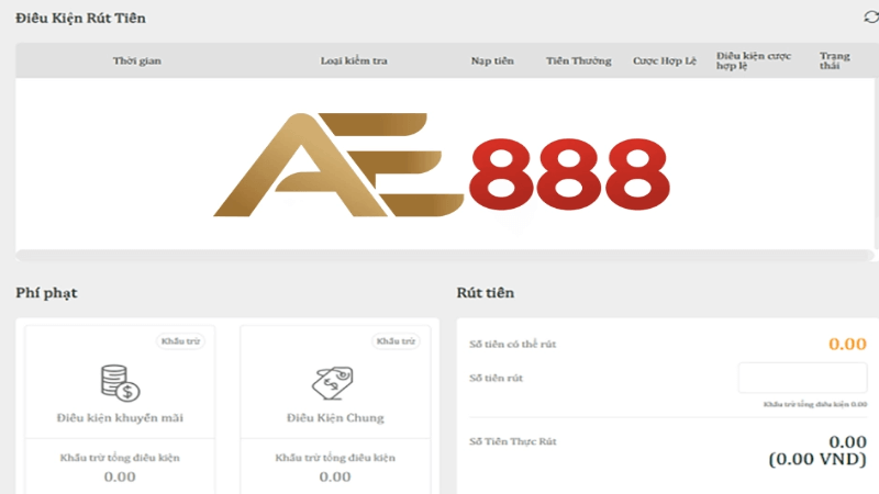 Cách thực hiện rút tiền ae88 nhà cái