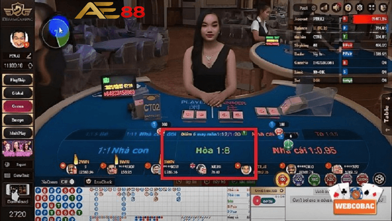 Baccarat trực tuyến uy tín tại AE88